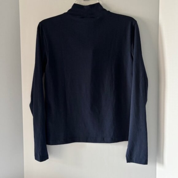 Nike UNC Carolina L Tar Heels Navy Long Sleeve Tight Fit Active Collegiate - Picture 3 of 6